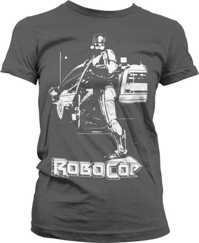 Robocop Dames Tshirt -S- Poster Grijs
