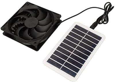 By shayne - Zonnepaneel Fan Extractor - Luchtafzuiger - Energiebesparend - Huisdieren Geurverwijdering - Buitenventilator - 15W