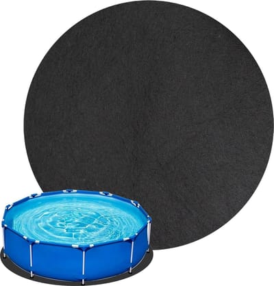 Antislip zwembadonderlegger buiten - 4 meter rond - waterabsorberend - vloerbescherming