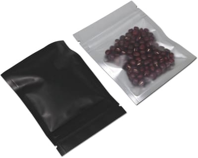 Dailygoods- Opbergtassen 100 stuks - Transparante Kunststof/Rits - Duurzaam Mylar - 7,5 x 10 cm - Perfect voor Snoep/Koffie - Hersluitbare Zakken - Verpakkingszakken