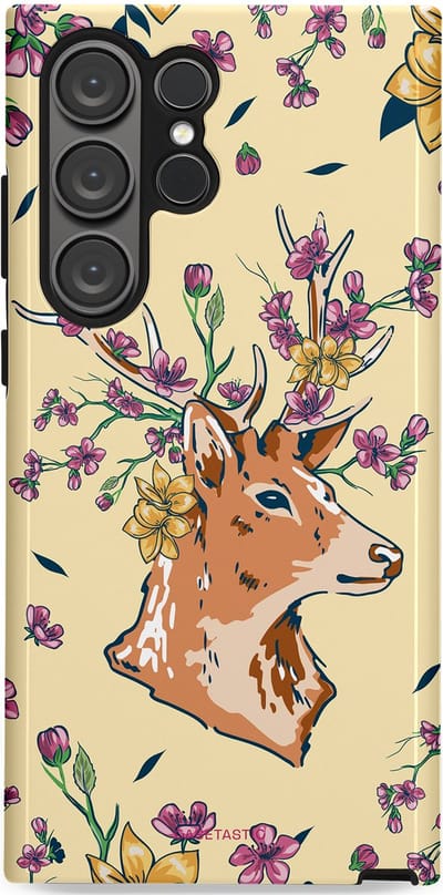 Casetastic Hoesje Geschikt voor Samsung S23 Ultra - Stijlvolle Beschermende Duo-layer Case - Woudwonder