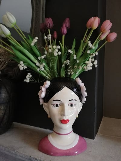 Vaas Frida Kahlo porselein