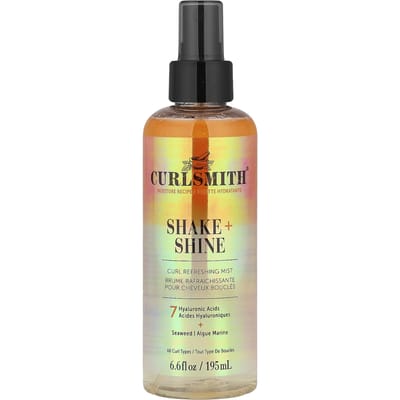 Curlsmith - Shake And Shine 195ml - Krullen spray - Hydraterende verfrissingsspray voor krullen - Anti-frizz styling olie - Hydratatie & Glans