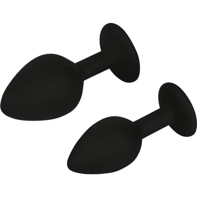Rimba - Buttplug Duo Set Siliconen Met Kristal