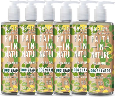 Faith in Nature - Chamomile Honden Shampoo - 6 Pak - Voordeelverpakking