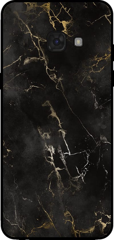 Smartphonica Telefoonhoesje voor Samsung Galaxy A5 2017 met marmer opdruk - TPU backcover case marble design - Zwart geschikt voor Samsung Galaxy A5 2017