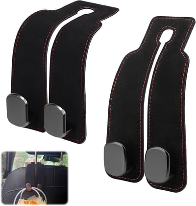 Multifunctionele Auto Organizer met 2 Hoofsteun Haken voor Tassen, Paraplu's en Sleutels - Ideaal voor Auto-opberging en Ruimtebesparing