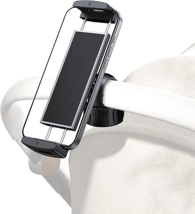 Verstelbare telefoonhouder voor kinderwagen, golfkar en buggy - 360 graden rotatie, tabletstandaard, ideaal voor onderweg en sportactiviteiten