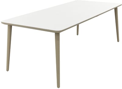 Sofia dining tuintafel keramiek 220x100 cm. - Latte