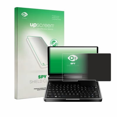upscreen - privacy screenprotector voor GPD MicroPC 2 - Folie Beschermfolie Blauwlichtfilter