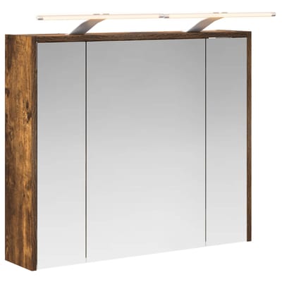 vidaXL - Badkamerspiegelkast - Rook - Eiken - 73,5 - x - 16 - x - 62,5 - cm - Bewerkt - hout