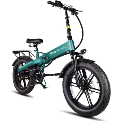 SMARTRAVEL M6 Opvouwbare Elektrische Fiets, 48V 15Ah Verwijderbare Batterij groen