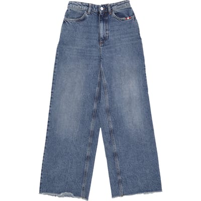 Damesjeans W Linda Used Cut Denim Denim