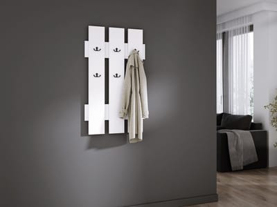 Meubel Square - Wandkapstok NOX - Wit - Muur Kapstok Hangend