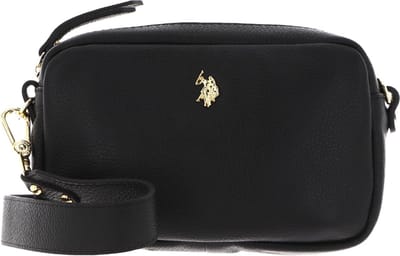U.S. POLO ASSN. Leren Schoudertas Arlington Crossbody Black Zwart