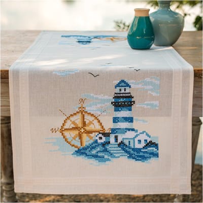 Vervaco - Loper kit - Marine - PN-0206193 - Borduren - Borduurpakket - Borduurpakket volwassenen - Borduurpakket kind