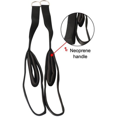 Sport Ergonomisch Triceps Touw Triceps Touw Kabelbevestiging Gym Thuis Fitness Triceps Trainer Pull Down Touw black