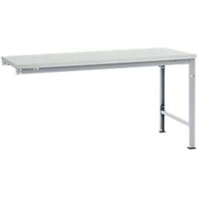 Manuflex aanbouwtafel UNIVERSAL Speciaal, tafelblad kunststof, 1750 x 1000, aluminium zilver