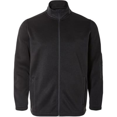 LIVERGY Heren fleecevest - Plus size (Zwart, XXL)