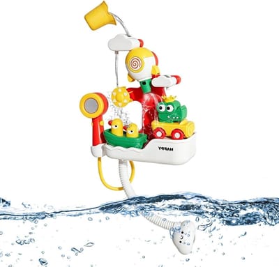 Badspeelgoed - Water spel - Badpret stimuleren - Interactieve douchekop - 32 x 26 x 13 cm - Meerdere kleuren