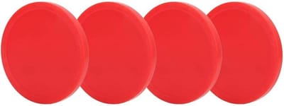 Airhockey Pucks - IJshockey Schijven - Tafelspel Accessoires - Slijtvast Kunststof - 75 mm - Rood