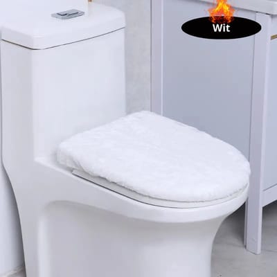 Nivard Wasbare Toiletbril Cover - Wc Bril Hoes - Toiletbril - Wc Deksel - Toiletafdekking - Verwarmde Wc Bril - Wit
