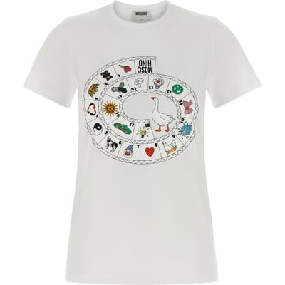 Moschino Witte Katoenen T-Shirt