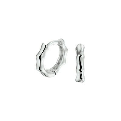Zilver Gerhodineerd Klapoorringen 1332666
