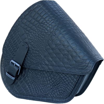 D3SD - softail motortas - rond - zwart - alligator - leder - Harley