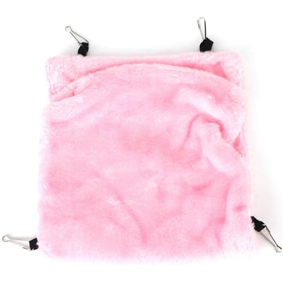 Roze Hamster Eekhoorn Hangende Hangmat Winter Warm Huisdier Nest Slaapbed Hol Kooi Roze L Large Size roze