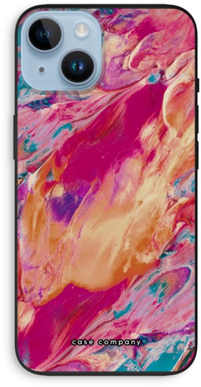 Case Company® - Hoesje geschikt voor iPhone 14 hoesje - Pastel Echoes - Biologisch Afbreekbaar Telefoonhoesje - Bescherming alle Kanten en Schermrand