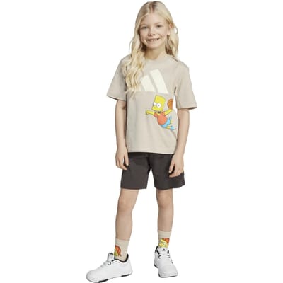 Adidas Sportswear The Simpsons T-shirt Set Wonder Beige Maat: 128 | T-Shirts Outlet | Unisex | Beige
