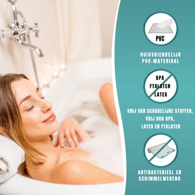 YOR® Badmat antislip voor in bad - Douchemat antislip voor douche - Badmat antislip - Groen - 40cm x 88cm x 3cm; 0.86 kg