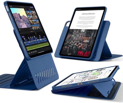 ESR Shift - Hoes Book Case Geschikt voor de Apple iPad Air 13 (2024/2025/2026) - Handige Sleep/Wake Functie - Blauw