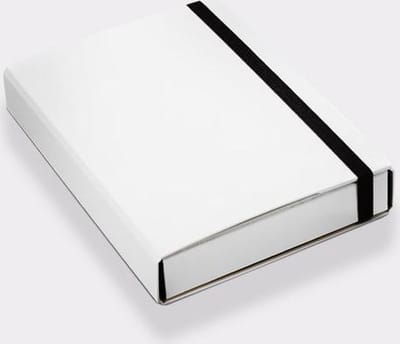Luxe A4 kartonnen opbergbox wit