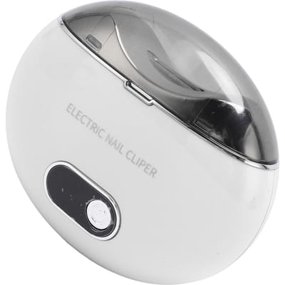 3 Snelheden Automatische Elektrische Nagelknipper Laag Geluidsniveau Nagelknipper Opbergruimte Veiligheid Elektrische Nageltrimmer wit