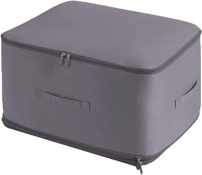 Dekbed opbergtas - Deken organizer - Ruimtebesparend opbergen - Waterdicht compressieontwerp - 22.2 x 20.6 x 5.2 cm - Grijs