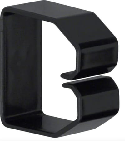 Hager Tehalit LKG kabelhouder voor kanaal 50x50 mm zwart met plakstrip