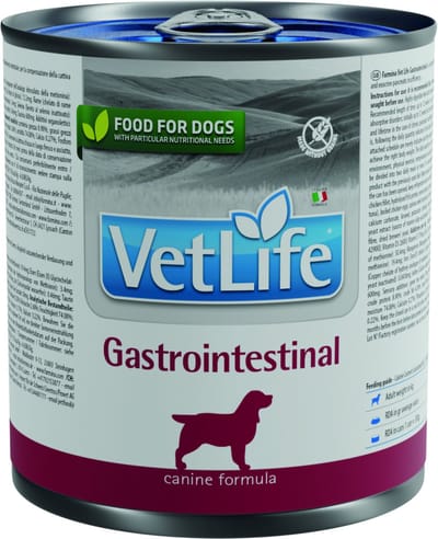 Vet Life natvoeding voor de hond Gastrointestinal 300 gr. - per 6 stuks