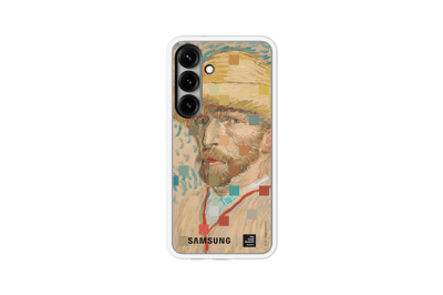 Samsung Flipsuit Card with Case - Samsung Galaxy S25 Hoesje - Portrait Van Gogh - Beige