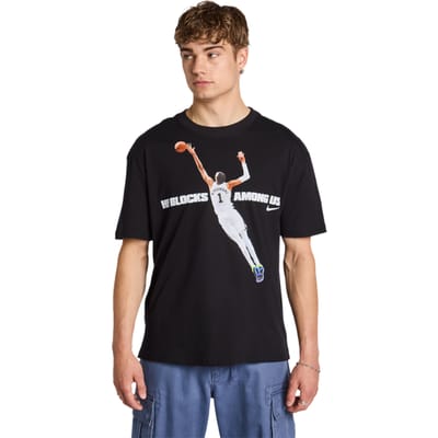Nike NBA T-shirts Heren - Zwart - Maat XXL - Katoen Jersey