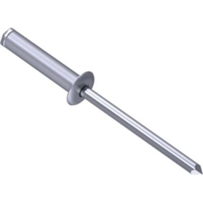 Gesipa 1433469 Popnagel (Ø x l) 3 mm x 7 mm Staal Aluminium Aluminium Blindniet Al/St 3x7mm Standard KS 3,5-4,5mm 500 stuk(s)
