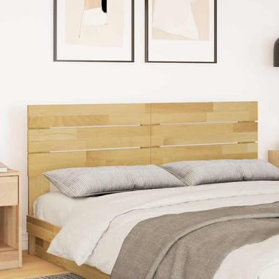 vidaXL - Hoofdbord - 160 - cm - massief - eikenhout