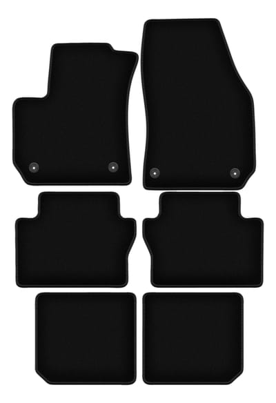 BASIC zwarte veloursmatten voor: Opel Zafira B minivan (2005-2014)