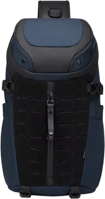 Anti-Diefstal Borsttas Waterdicht – Crossbody Sling Bag Schoudertas met USB-oplaadpoort, Heren Reistas - Dagrugzak voor Reizen, Fietsen en Dagelijks Gebruik - Blauw