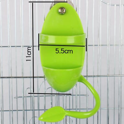 Huisdier Papegaai Feeder Hangende Kooi Fruit Groente Container Voederbeker Cuttlebone Standhouder Huisdier Kooi Accessoires Dierbenodigdheden groen