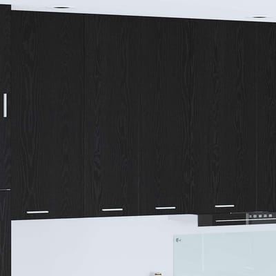 vidaXL - Hangkast - Zwart - Eiken - 60 - x - 31 - x - 100 - cm - Bewerkt - hout
