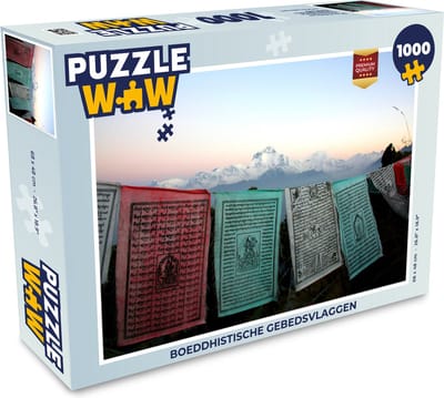 Puzzel Boeddhistische gebedsvlaggen - Legpuzzel - Puzzel 1000 stukjes volwassenen