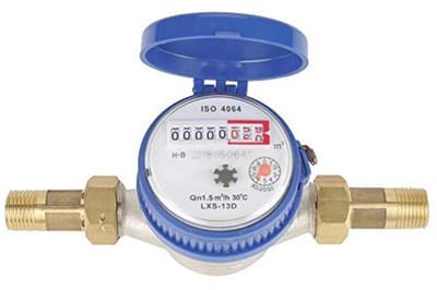 Watermeter voor Tuin en Huis - Koud Water Stroommeter met Fittingen 1/2 inch