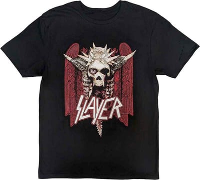 Slayer - Nailed Red Heren T-shirt - S - Zwart